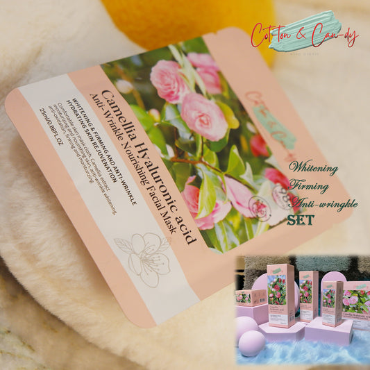 Cot-Ton & Can-dy Camellia Hyaluronic Acid Anti-Wrinkle Nourishing Facial Mask